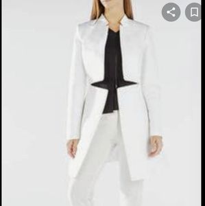 BCBGMaxAriza white long jacket size xs